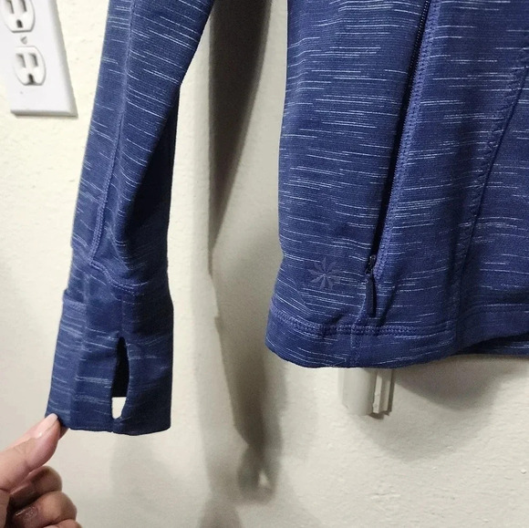 Athleta Striated Hope Jacket Full Zip Navy Blue Women’s - Size Small - Picture 6 of 10